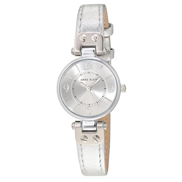 Women\'s Leather Strap Watch Silver main image 7